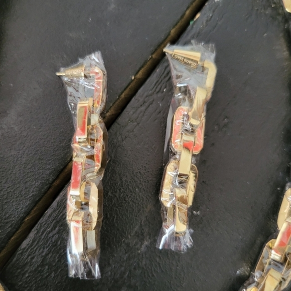 Eddie Borgo NWT Women's Supra Gold Chain Link Necklace Earrings Set - Picture 6 of 7